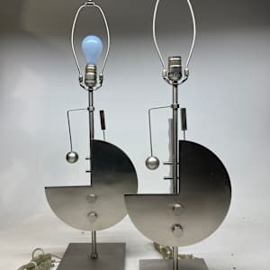 Pair of Post modern table lamps 