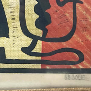 Trembling in the Kremlin by Solid block print 