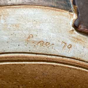 Pottery bowl with dogs by PIPER 