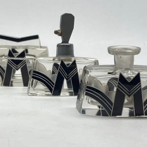 Set of Art Deco perfume bottles by Karl Pralda 