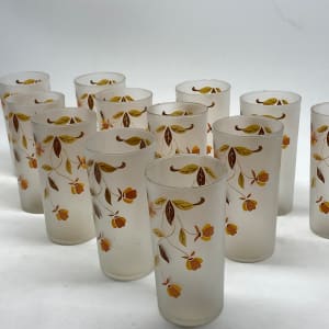set of 12 jewel tea frosted iced tea glasses 