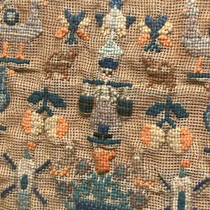 Framed primitive painting of hunting dogs (copy) 