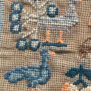 Framed primitive painting of hunting dogs (copy) 