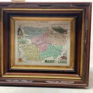 hand colored1830's  La France  map 
