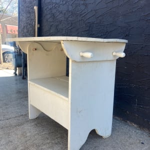 Flip top bench table 