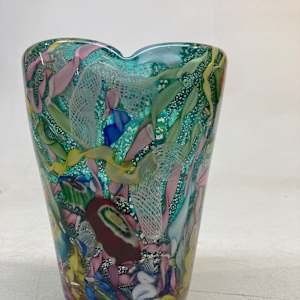 Murano art glass vase by Dino Martens for Aureliano Toso 