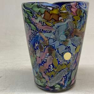 Murano art glass vase by Dino Martens for Aureliano Toso 