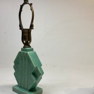 Art Deco pottery table lamp 