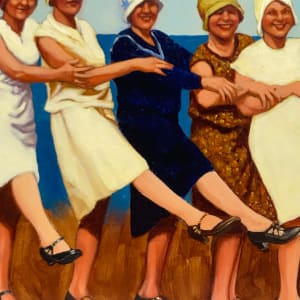 Painting of 5 dancing women 