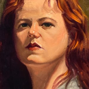 Portrait of redheaded girl on board 