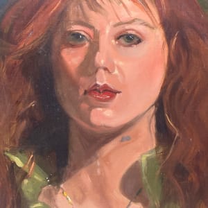 Portrait of woman with red hair 