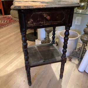 Small painted side table with drawer 