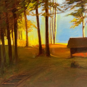 original cabin painting on canvas 