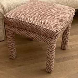 Upholstered post modern bench 