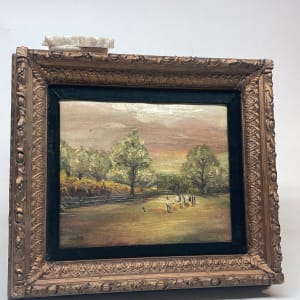 framed traditional landscape oil painting on canvas 