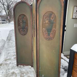 Art Deco 3 paneled arched screen 