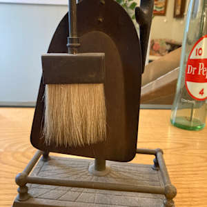 Brass duck head fireplace tools 