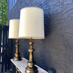 Pair of brass Stiffel table lamps 