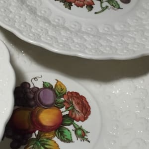 Vintage 9" Copeland Spode fruit "Alden" plates 