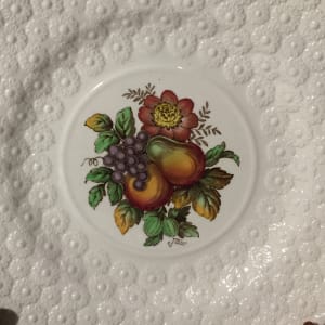 Vintage 9" Copeland Spode fruit "Alden" plates 