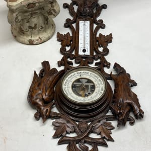 Black Forest carved barometer 