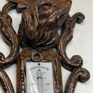 Black Forest carved barometer 