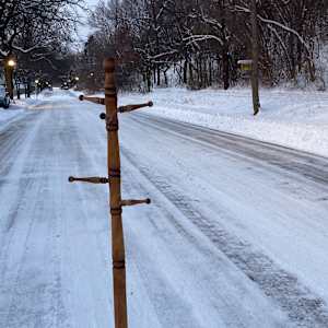 Primitive early American coat tree 