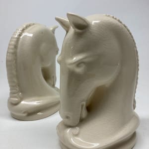 Art Deco horse bookends 