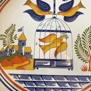 Georges Briard Bird cage platter 