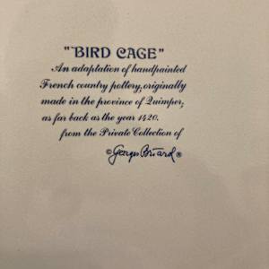Georges Briard Bird cage platter 