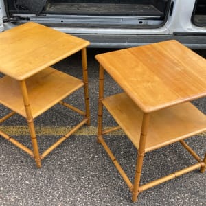 Pair of Heywood Wakefield tables 