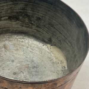 Early Large copper sauce pan 