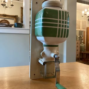 Vintage wall mounted coffee grinder 