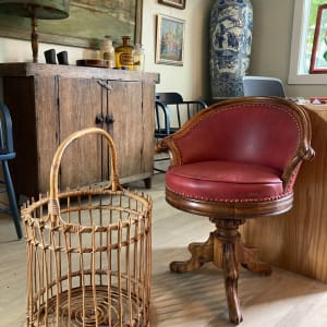 Vintage bamboo basket 