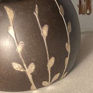 Heintz silver overlayed bronze arts n crafts lamp 