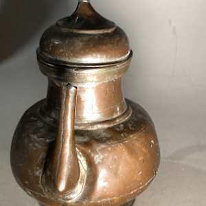 Large as is vintage copper teapot 