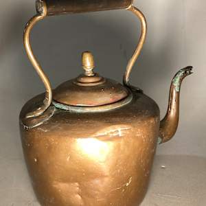Large copper tea kettle 