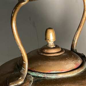 Large copper tea kettle 