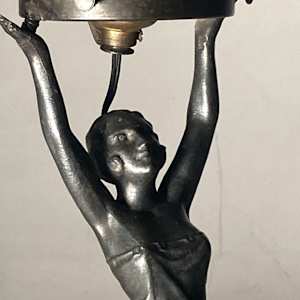 Art Deco Female figural lamp 
