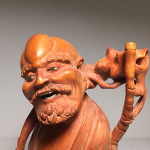 carved Japanese figure 