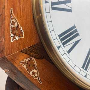 Early American Rosewood wall clock 