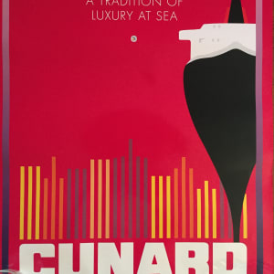 Cunard Queen Elizabeth 2 Lithograph