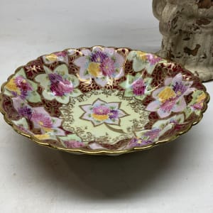 Hand decorated serving bowl 