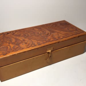 Hand tooled leather box