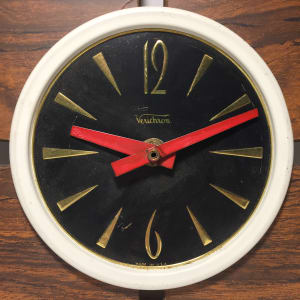 mid century Verichron kitchen wall clock 