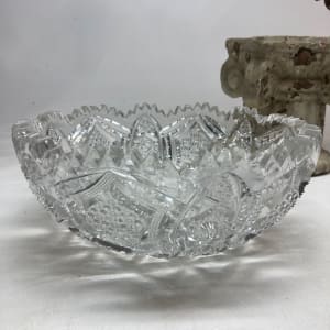 early cut glass bowl 