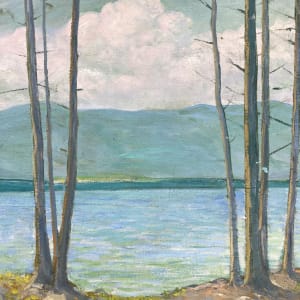 Carl G. T. Olson lake Ossipee range New Hampshire oil on canvas 