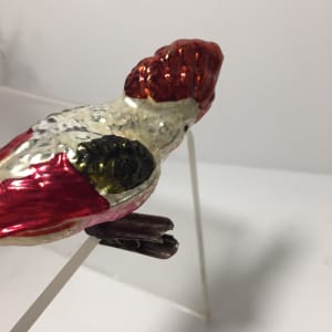 Vintage hand blown Christmas tree bird figure 