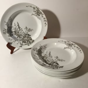 Set of 6 19th century Burgess and Leigh Clover dishes 
