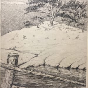Original etching "The Knoll" by Robert Thompson 
